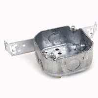 4" OCTAGON BOX W/STRAP & CLAMP