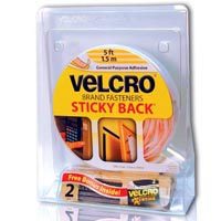 VELCRO STICKY BACK 3/4"X5' WHT