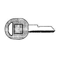 KEYBLANK GM RUBBERHEAD #B49