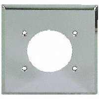 4" SQ RANGE/DRYER PLATE CHROME