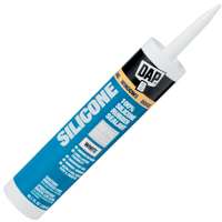 DAP SILICONE CAULK WHITE 10.1OZ