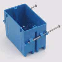 1-GANG PVC BOX 18CU NAIL-ON