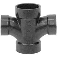ABS 2X2X1-1/2X1-1/2 DBL SAN TEE