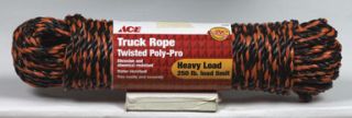 CHP TRUCK ROPE BLK/ORG 3/8"X100'