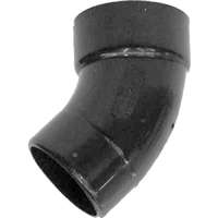 ABS 4" STREET 45 ELBOW HXSPG