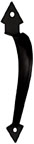 8-3/4" ORNAMNTAL GATE PULL BLACK