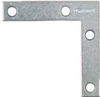 2-1/2X1/2"FLAT CRNR IRON ZNC PK4