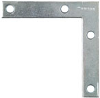 3X1/2" FLAT CORNER IRON ZINC PK4