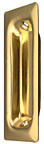 RECTANGLE FLUSH PULL BRT BRASS