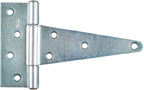 6" HEAVY T HINGE ZINC PK2