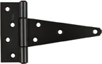 8" HEAVY T HINGE BLACK