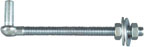 5/8X8" HINGE STRAP BOLT HOOK ZNC