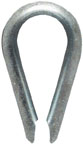 WIRE ROPE THIMBLE 1/8" ZINC