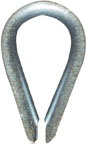 WIRE ROPE THIMBLE 3/8" ZINC