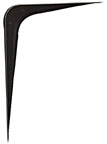 6" x 8" Shelf Bracket Black