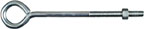 EYE BOLT W/NUT 3/8 X 8" ZINC