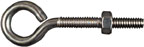 EYE BOLT W/NUT 1/4 X 3" STST