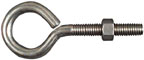 EYE BOLT W/NUT 3/8 X 4" STST