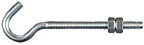 HOOK BOLT W/NUT 5/16 X 5" ZINC