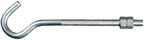 HOOK BOLT W/NUT 3/8 X 7"ZINC
