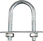 U BOLT 1/4"X 1-1/8"X 2-1/4"ZNC