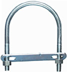 U BOLT 3/8"X 3-1/2"X 5-1/4" ZINC