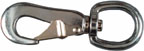 SNAP HOOK 1" RND SWIV EYE NICKEL