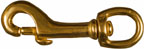 BOLT SNAP 1/2"RND SWIV EYE BRASS