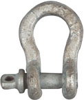 ANCHOR SHACKLE 1/4" GALV