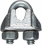 WIRE ROPE CLIP 1/8" ZINC