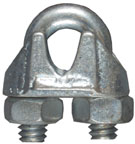 WIRE ROPE CLIP 3/16" ZINC