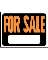 9" x 12" Orange Poly Sign "For Sale"