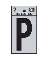 2" Vinyl Letter Reflective "P"