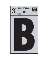 3" Vinyl Letter Reflective "B"