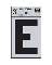 3" Vinyl Letter Reflective "E"