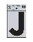 3" Vinyl Letter Reflective "J"