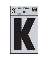 3" Vinyl Letter Reflective "K"