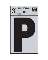 3" Vinyl Letter Reflective "P"