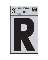 3" Vinyl Letter Reflective "R"