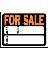 9" x 12" Orange Poly Sign "Car Sale"