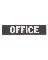 "Office" Sign Metal Black 2" x 8"