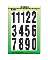 3" Stick-On Vinyl Numbers Black