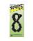 4" 3-D Plastic House Number #8