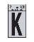 2" Vinyl Letter Reflective "K"
