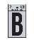 2" Vinyl Letter Reflective "B"