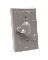 SGL POLE SWITCH W/COVER W/P GRAY
