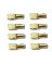 1/4" Brass Shelf Support Peg Pack of 8