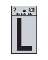 2" Vinyl Letter Reflective "L"