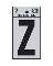 2" Vinyl Letter Reflective "Z"