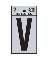 2" Vinyl Letter Reflective "V"
